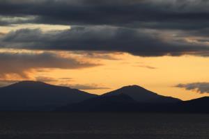 Sunset clouds at Lake Taupo