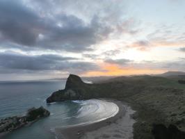 Castle Rock near sunset