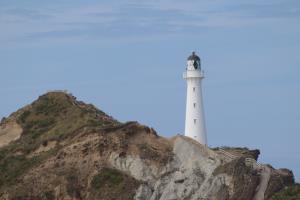 Castlepoint Lighthouse seen from Deliverance Cove