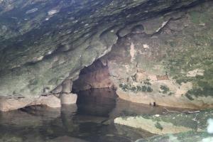 Cave along chasm