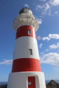 Close up of Cape Palliser Lighthouse from deck