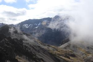 Clouds seen on Avalanche Peak summit