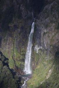 Devils Punchbowl Waterfall seen descending Avalance Peak