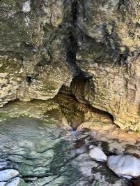 Beginning of cave going downstream