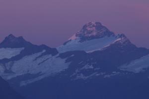 Close up of Mount Aspiring before sunrise