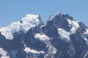 Glaciers on mountain seen from Conical Hill