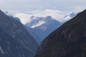 Milford Sound mountain view from boat