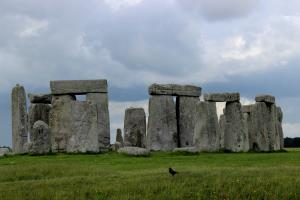 Stonehenge with bird