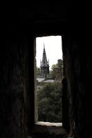 Gothic building from window of Cardiff Castle