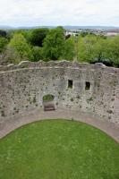 Looking down at back courtyard from top of Cardiff Castle