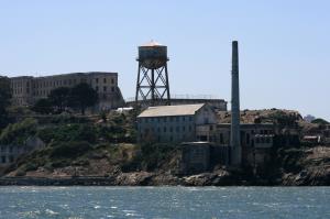 View of Alcatraz from boat