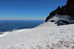 View of crevasses from Ingraham Flats