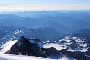 View while descending Mt. Rainier