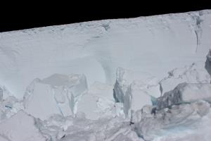 Large pieces of ice from an avalanche on the Disappointment Cleaver route