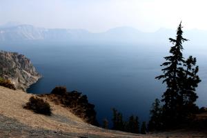 View of Crater Lake near entrance