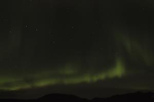 Northern Lights with Big Dipper seen from Alftavatn Hut
