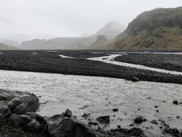 Arriving at Þórsmörk Valley in the rain