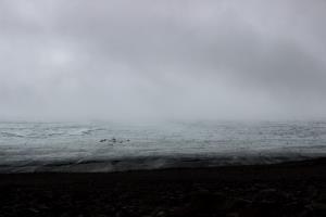 Langjokull Glacier in the fog