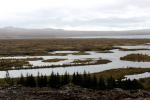 View of Þingvellir, the site of Iceland's parliament from the 10th to 18th centuries