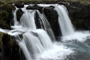 Waterfall near Kirkjufell Mountain