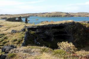 Rocks at Mývatn lake