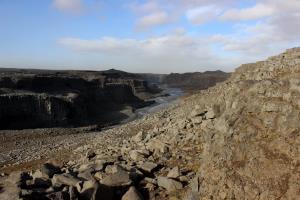 View of river created from Dettifoss