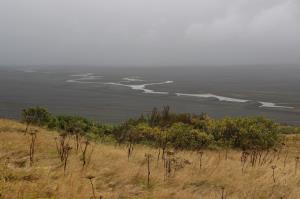 Landscape view descending from Svartifoss waterfall