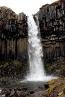 Svartifoss waterfall up close