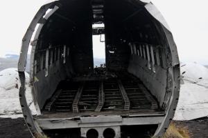 View inside of plane