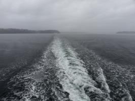On ferry departing Vashon Island