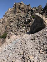 Rocks on Lassen Peak trail