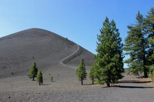 Cinder Cone and trail to top of it