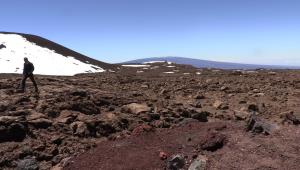 Walking on Mauna Kea