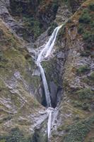 Waterfall cascade at distance