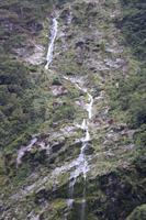 Waterfall close up in Milford Sound