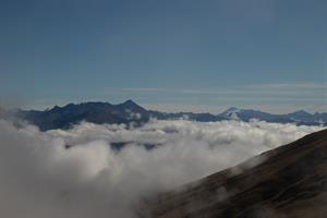 Above clouds on Ben Lomond Trail