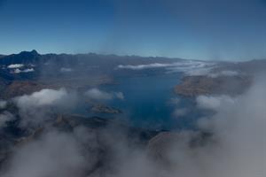 Landscape view with lake on summit of Ben Lomond