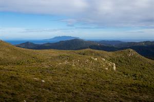 Landscape seen from Te Ahumata Trail