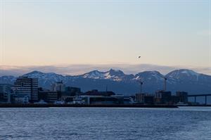 Tromsø seen from boat